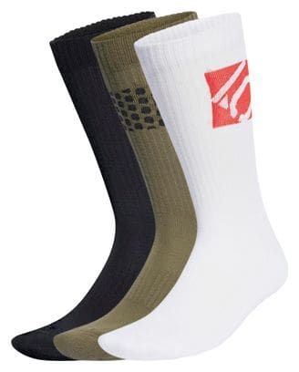 Adidas Five Ten Socks 3-Pair Pack Black/Brown/White