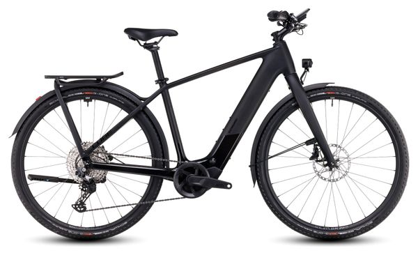 VTC Électrique Cube Kathmandu Hybrid C:62 SLX 400X Shimano Deore 12V 400 Wh 700 mm Gris Carbon Noir 2025