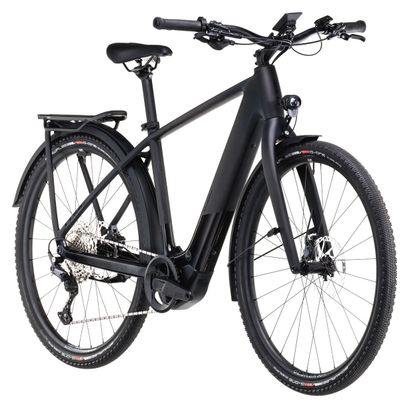 VTC Électrique Cube Kathmandu Hybrid C:62 SLX 400X Shimano Deore 12V 400 Wh 700 mm Gris Carbon Noir 2025