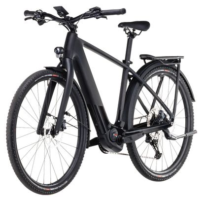 VTC Électrique Cube Kathmandu Hybrid C:62 SLX 400X Shimano Deore 12V 400 Wh 700 mm Gris Carbon Noir 2025