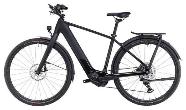 VTC Électrique Cube Kathmandu Hybrid C:62 SLX 400X Shimano Deore 12V 400 Wh 700 mm Gris Carbon Noir 2025