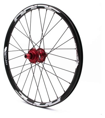 Paire de Roues Pride Control V1 Expert Disc 28H Moyeu Rouge