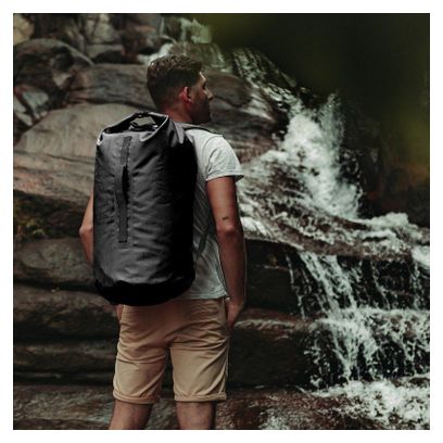 Sac à dos tube étanche 45L noir Zulupack