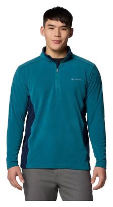 Heren Columbia 1/2 Zip Klamath Range II Fleec Blue