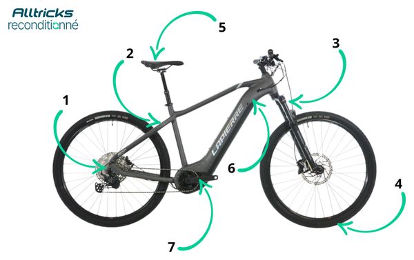VTT électrique Lapierre Overvolt HT 8.6 Shimano Deore 11V 29'' Gris 2022 - Produit Reconditionné