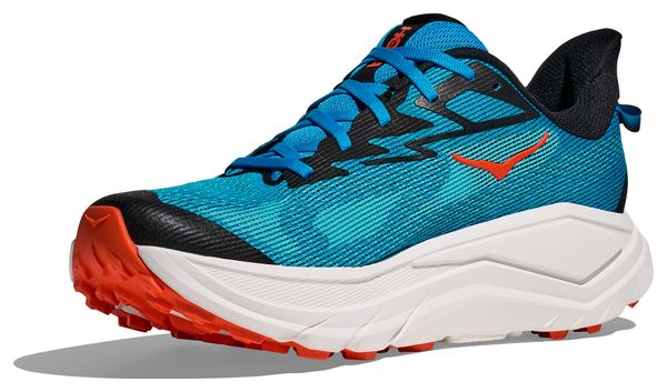 Hoka Challenger 8 Blue/Orange Men's Trail Shoes