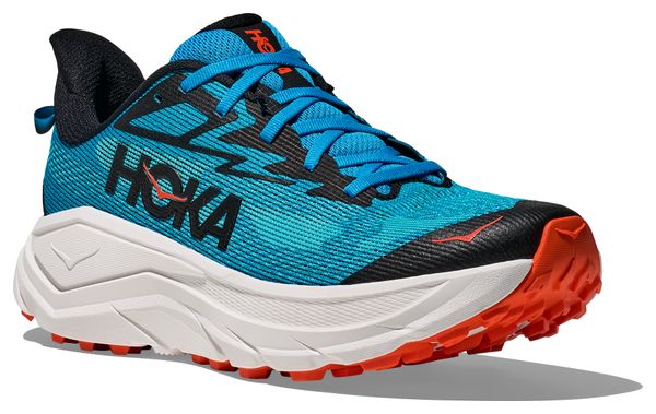Hoka Challenger 8 Blue/Orange Men's Trail Shoes