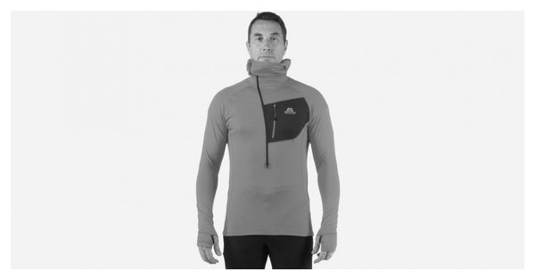 Mountain Equipment Eclipse Hooded Zip Blue Men's Fleece