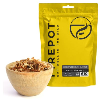 Comida liofilizada Firepot de cerdo desmenuzado con salsa barbacoa - 125 g