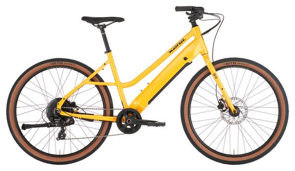 Bicicleta de ciudad Kona Coco HD Shimano Altus 8V 418Wh 650b Amarillo 2023