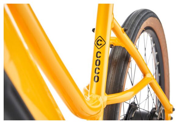 City Bike Kona Coco HD Shimano Altus 8V 418Wh 650b Yellow 2023