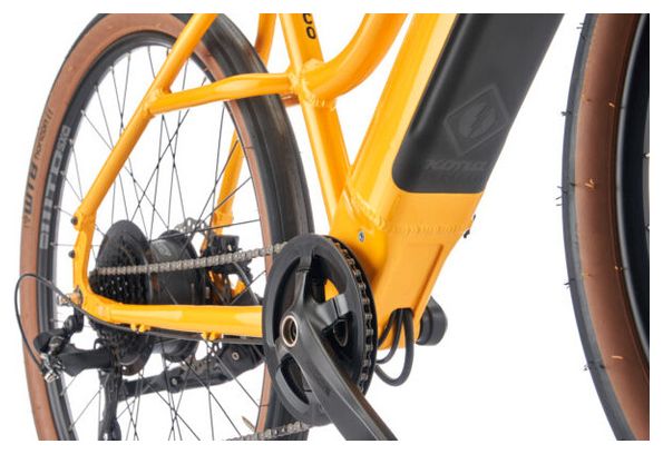 Bicicleta de ciudad Kona Coco HD Shimano Altus 8V 418Wh 650b Amarillo 2023