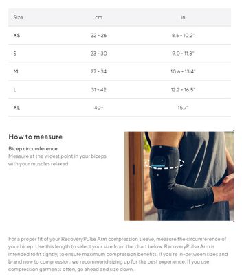 Therabody RecoveryPulse Arm Vibration und Kompression Sleeve