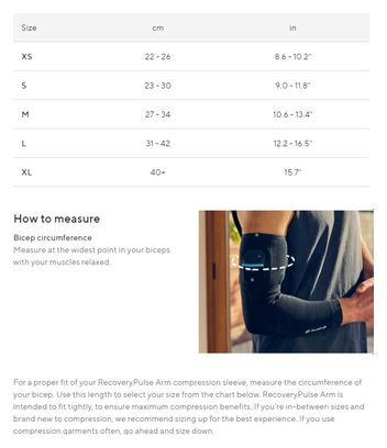 Therabody RecoveryPulse Arm Vibration and Compression Sleeve