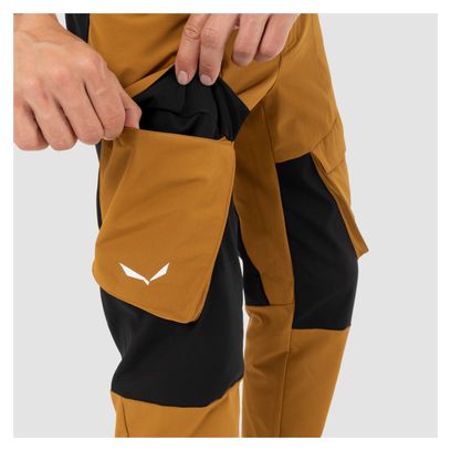 Salewa Puez Warm Cargo Softshell Pants Brown