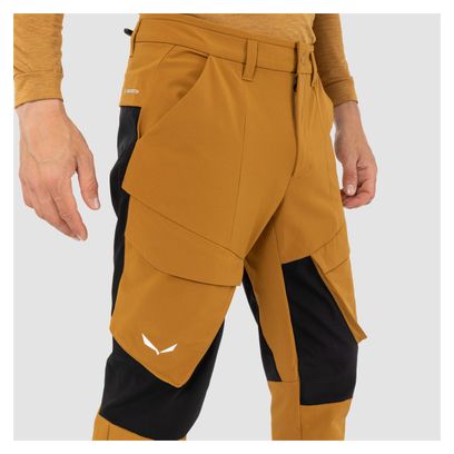 Salewa Puez Warm Cargo Softshell Pants Brown