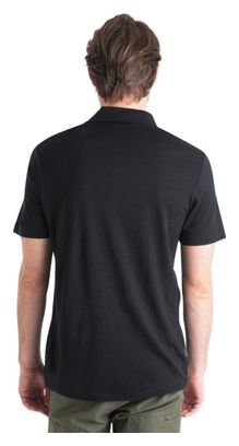 Icebreaker Merino 150 Tech Lite III Kurzarm Poloshirt Schwarz