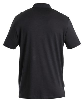 Icebreaker Merino 150 Tech Lite III Kurzarm Poloshirt Schwarz