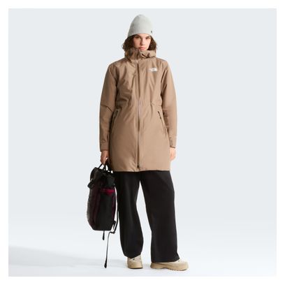 Parka The North Face Hikesteller beige para mujer