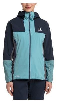 Langärmelige Jacke Women Haglöfs L.I.M Alpha Hood Blau