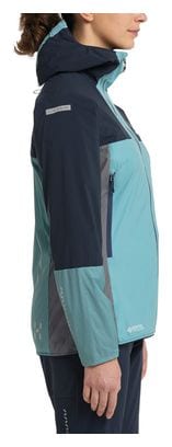 Langärmelige Jacke Women Haglöfs L.I.M Alpha Hood Blau