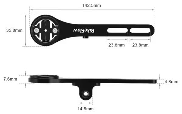 Support compteur BRYTON  GARMIN et WAHOO pour cintres aérodynamiques – Fixation sous cintre