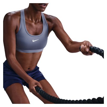 Sujetador Nike Swoosh Normal Support Azul, Mujer
