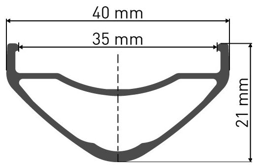Ruota posteriore DT Swiss HX 1700 Spline 27.5'' 35 mm | Boost 12x148 mm | 6 bulloni |