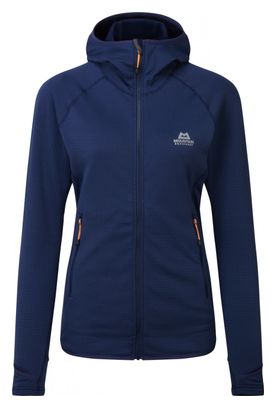 Pile Mountain Equipment Eclipse con cappuccio blu da donna