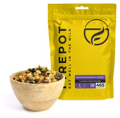Comida liofilizada Firepot: mezcla de verduras a la toscana - 120 g
