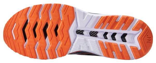 Chaussures de running 361-Kairos White/Magma Orange