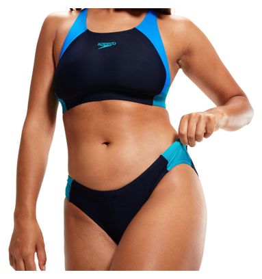 Speedo Colourblock Splice 2 pezzi Costume da bagno blu