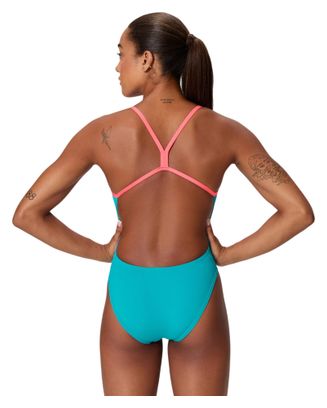 Maillot de Bain Speedo Club Training V-Back 2.0 Turquoise Femme