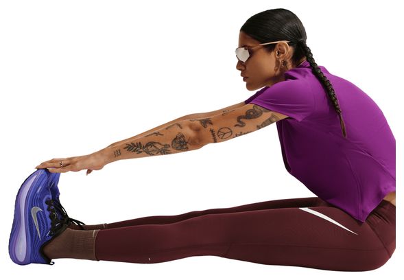 Collant 7/8 Nike Tempo Swoosh Run marroni da donna