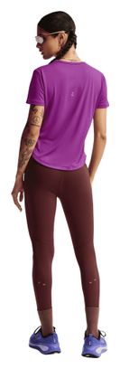 Collant 7/8 Nike Tempo Swoosh Run marroni da donna