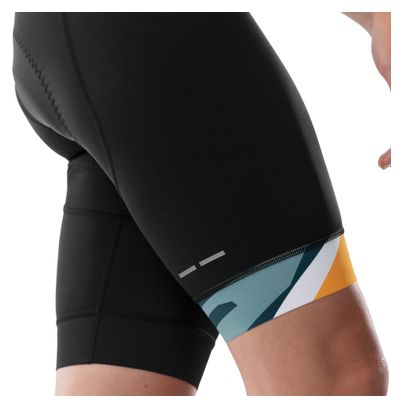Cuissard vélo court femme Cyclisme BX Jungle Noir