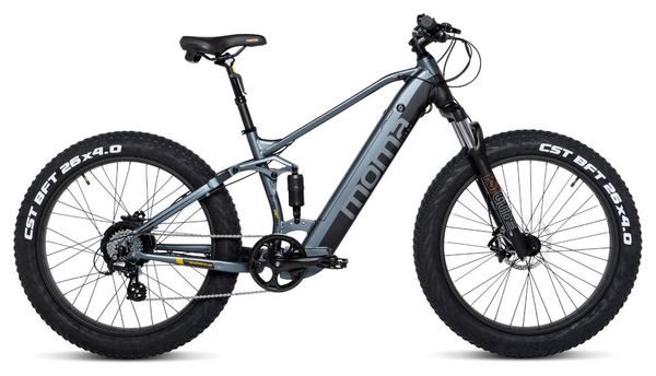 Moma Bikes VTT  FATBIKE 26 PRO  Equipped Full SHIMANO  Freins à disques Hydrauliques  Bat. Ion Lithium integrada 48V 13Ah / 160-195 cm 