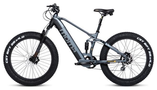 Moma Bikes VTT  FATBIKE 26 PRO  Equipped Full SHIMANO  Freins à disques Hydrauliques  Bat. Ion Lithium integrada 48V 13Ah / 160-195 cm 