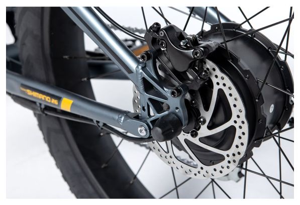 Moma Bikes VTT  FATBIKE 26 PRO  Equipped Full SHIMANO  Freins à disques Hydrauliques  Bat. Ion Lithium integrada 48V 13Ah / 160-195 cm 