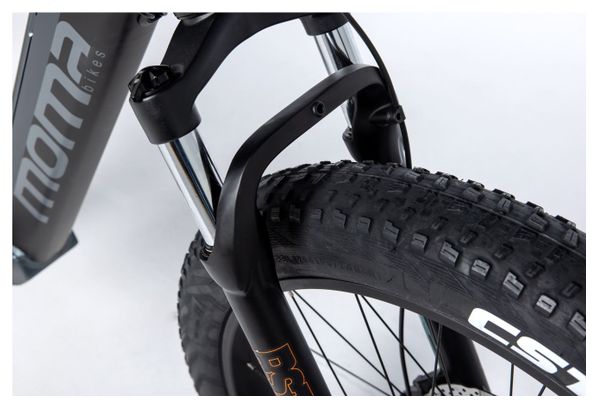 Moma Bikes VTT  FATBIKE 26 PRO  Equipped Full SHIMANO  Freins à disques Hydrauliques  Bat. Ion Lithium integrada 48V 13Ah / 160-195 cm 
