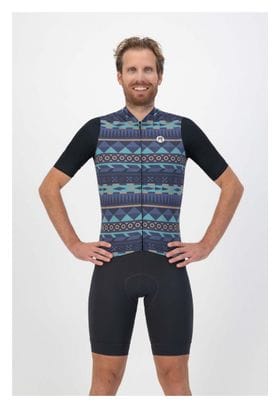 Maillot Manches Courtes Velo Rogelli Aztec - Homme