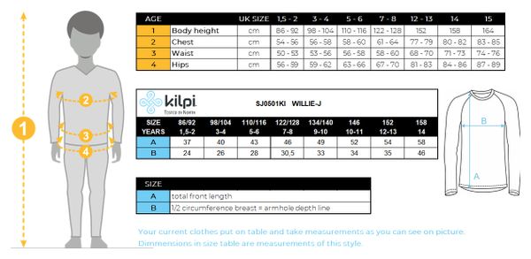 Sous-vêtement haut enfant Kilpi WILLIE-J