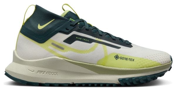 Chaussures de Trail Running Femme Nike React Pegasus Trail 4 GTX Blanc Jaune Vert