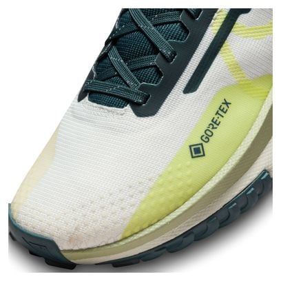 Nike React Pegasus Trail 4 GTX Dames Hardloopschoenen Wit Geel Groen