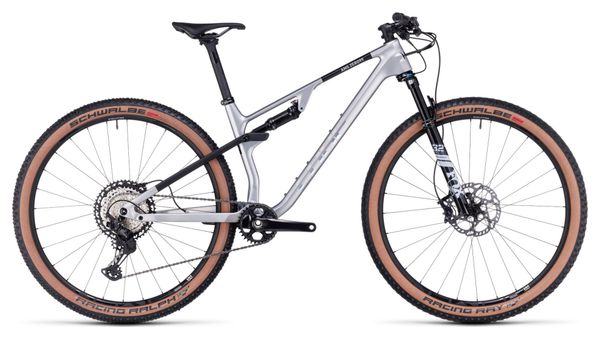 Cube AMS Zero99 C:68X Race 29 Full Suspension MTB Shimano XT 12S 29'' Silver 2023