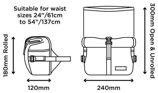 Sac Banane / Sacoche de Guidon Restrap Utility Hip Pack 6L Noir