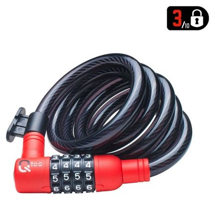 Antivol Câble Qloc Security SPC-12-150 | 12 x 1500 mm + Support