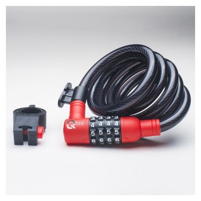 Antivol Câble Qloc Security SPC-12-150 | 12 x 1500 mm + Support