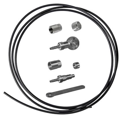 Magura Brake Hose with ETT-Banjo Kit, 3000 mm, Black