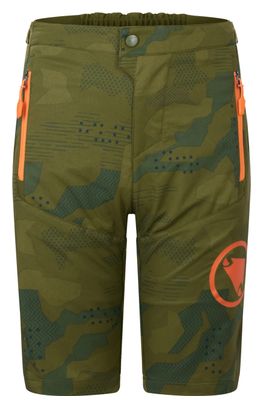 Children's Endura MT500JR Burner Shorts Green